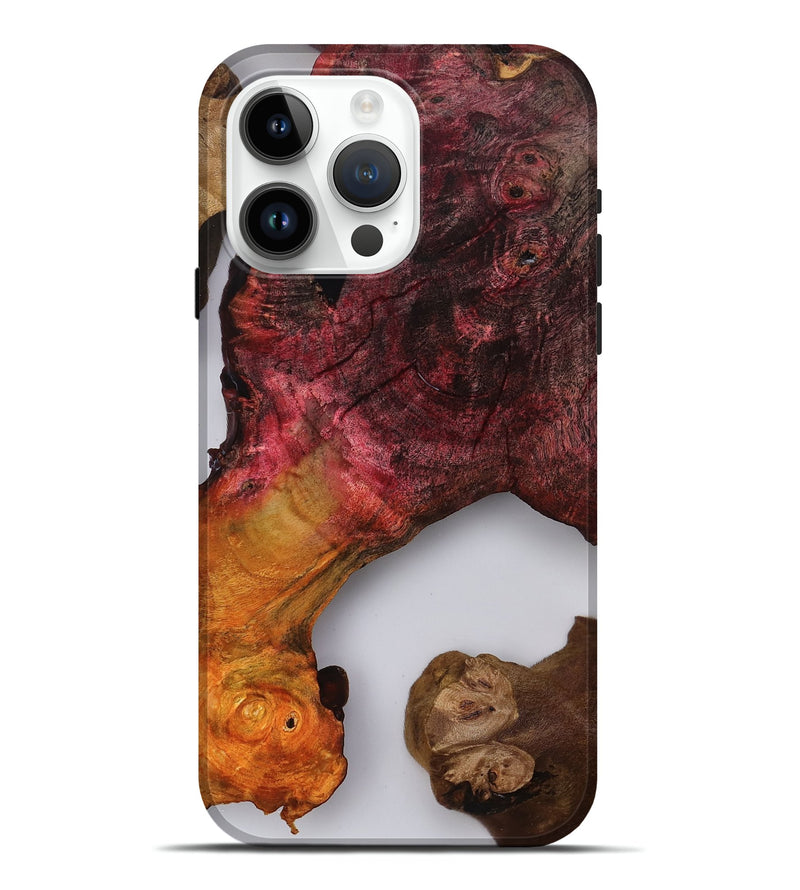 iPhone 15 Pro Max Wood Live Edge Phone Case - Elyssa (Clear, 818007)