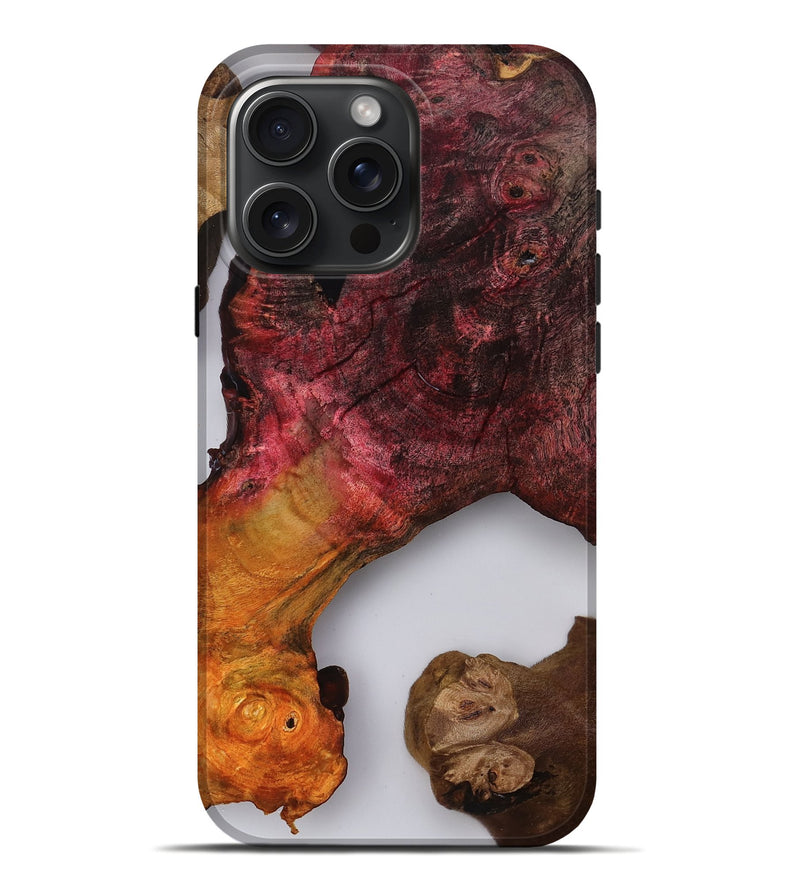 iPhone 16 Pro Max Wood Live Edge Phone Case - Elyssa (Clear, 818007)