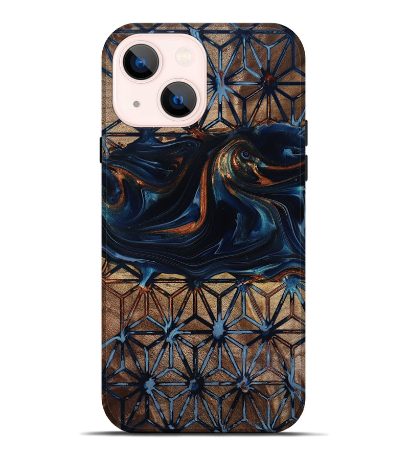 iPhone 14 Plus Wood Live Edge Phone Case - Elliot (Pattern, 818008)
