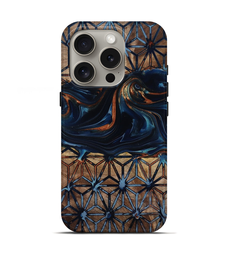 iPhone 16 Pro Wood Live Edge Phone Case - Elliot (Pattern, 818008)