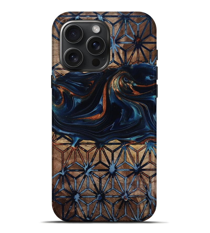 iPhone 16 Pro Max Wood Live Edge Phone Case - Elliot (Pattern, 818008)