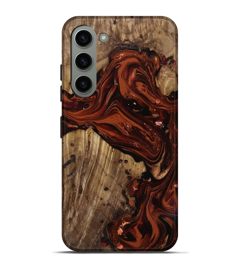 Galaxy S23 Plus Wood Live Edge Phone Case - Manuela (Red, 818010)