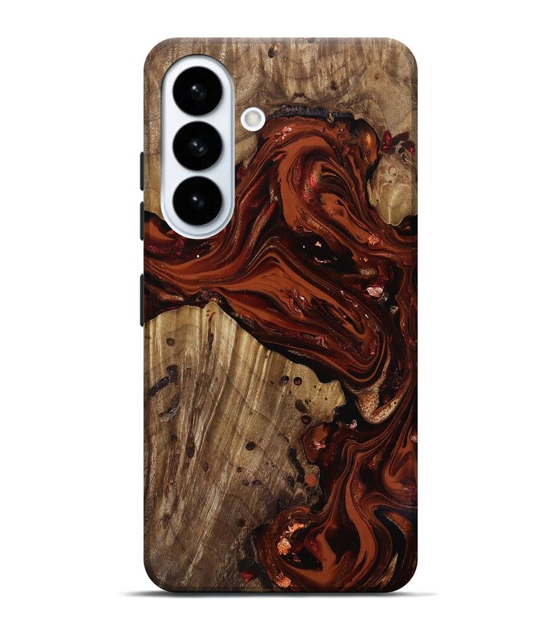 Galaxy S26 Plus Wood Live Edge Phone Case - Manuela (Red, 818010)