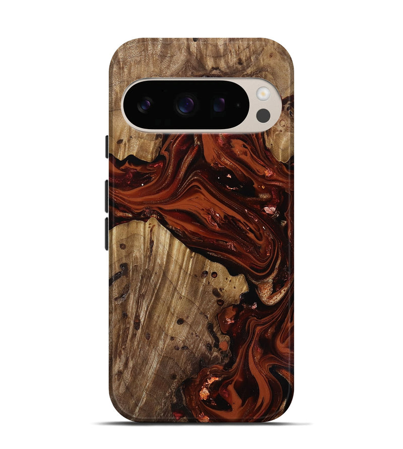 Pixel 10 Wood Live Edge Phone Case - Manuela (Red, 818010)