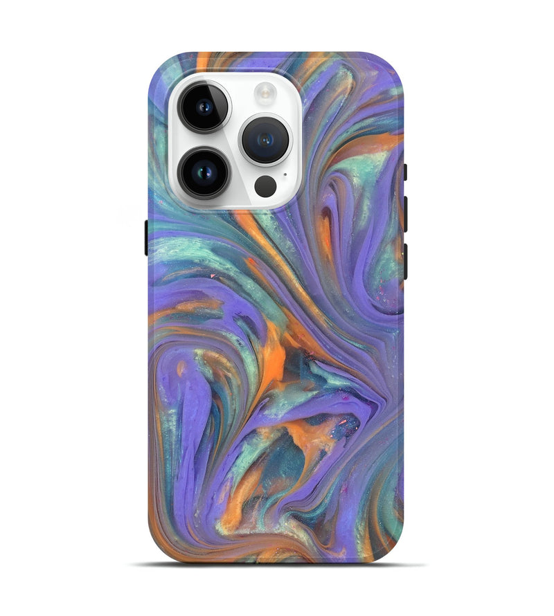 iPhone 15 Pro ResinArt Live Edge Phone Case - Brendan (Purple, 818011)