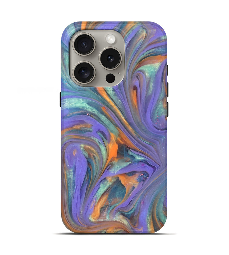 iPhone 16 Pro ResinArt Live Edge Phone Case - Brendan (Purple, 818011)