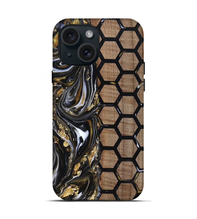 iPhone 15 Wood Live Edge Phone Case - Juliet (Pattern, 818013)