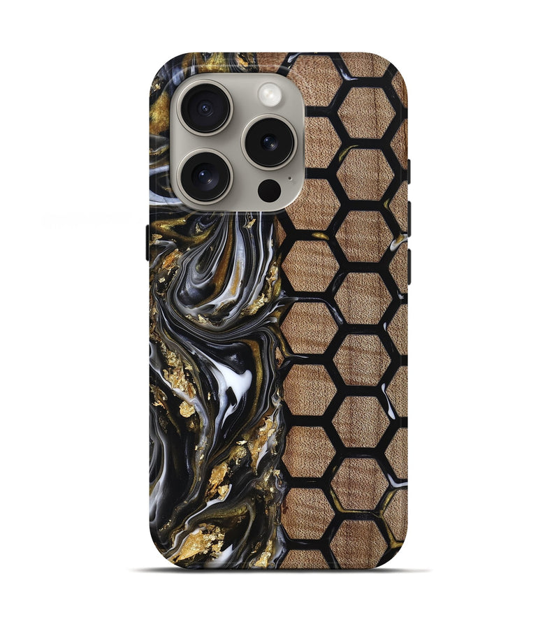 iPhone 16 Pro Wood Live Edge Phone Case - Juliet (Pattern, 818013)