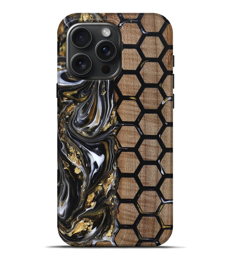 iPhone 16 Pro Max Wood Live Edge Phone Case - Juliet (Pattern, 818013)