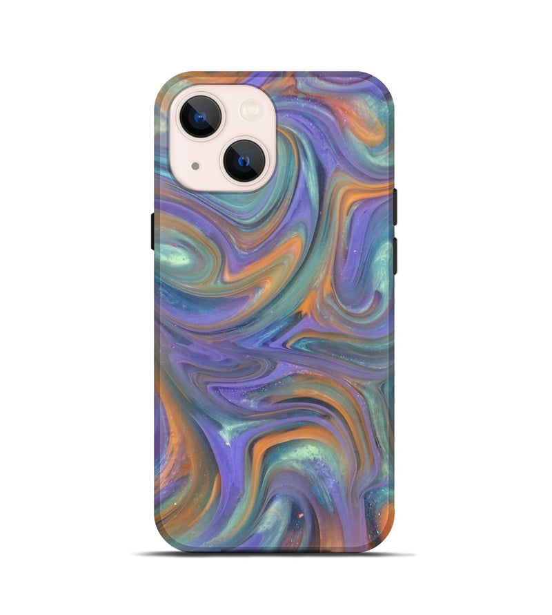 iPhone 13 mini ResinArt Live Edge Phone Case - Joslyn (Purple, 818015)