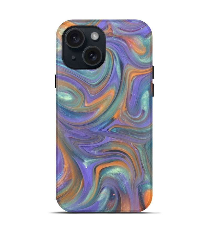 iPhone 15 ResinArt Live Edge Phone Case - Joslyn (Purple, 818015)