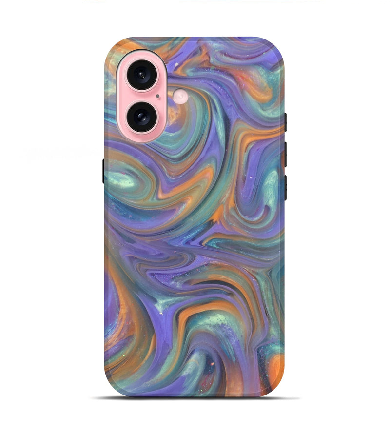 iPhone 16 ResinArt Live Edge Phone Case - Joslyn (Purple, 818015)