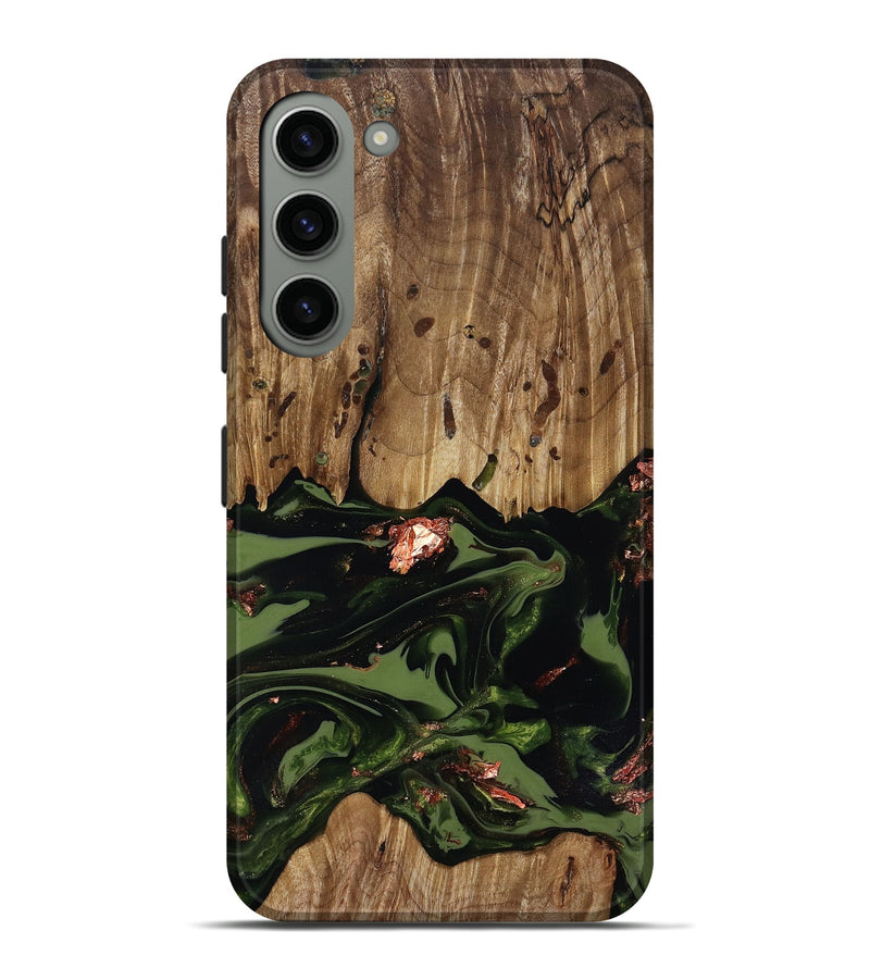 Galaxy S23 Plus Wood Live Edge Phone Case - Sevyn (Green, 818017)