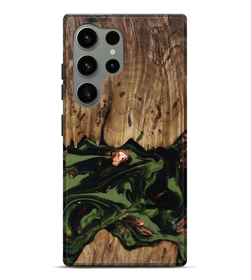 Galaxy S24 Ultra Wood Live Edge Phone Case - Sevyn (Green, 818017)