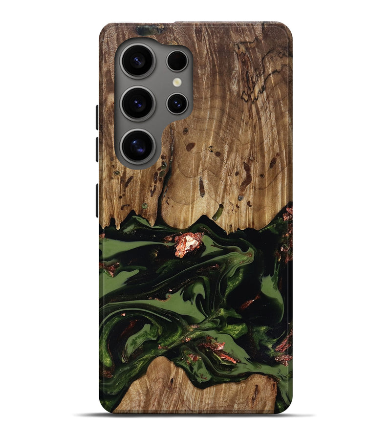 Galaxy S25 Ultra Wood Live Edge Phone Case - Sevyn (Green, 818017)