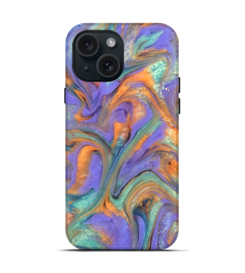 iPhone 15 ResinArt Live Edge Phone Case - Danette (Purple, 818018)
