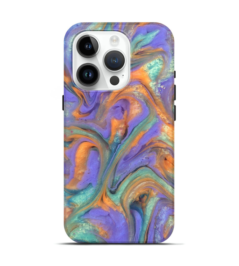 iPhone 15 Pro ResinArt Live Edge Phone Case - Danette (Purple, 818018)