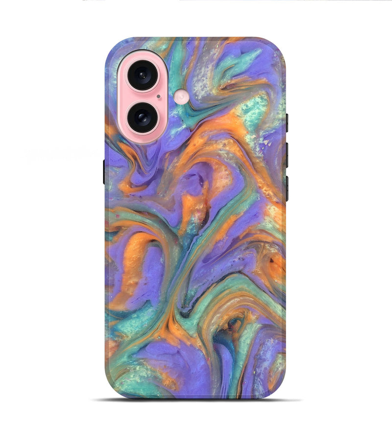 iPhone 16 ResinArt Live Edge Phone Case - Danette (Purple, 818018)