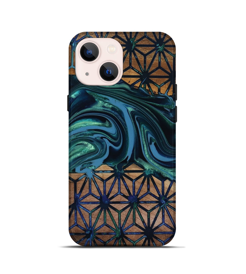 iPhone 13 mini Wood Live Edge Phone Case - Pattie (Pattern, 818019)
