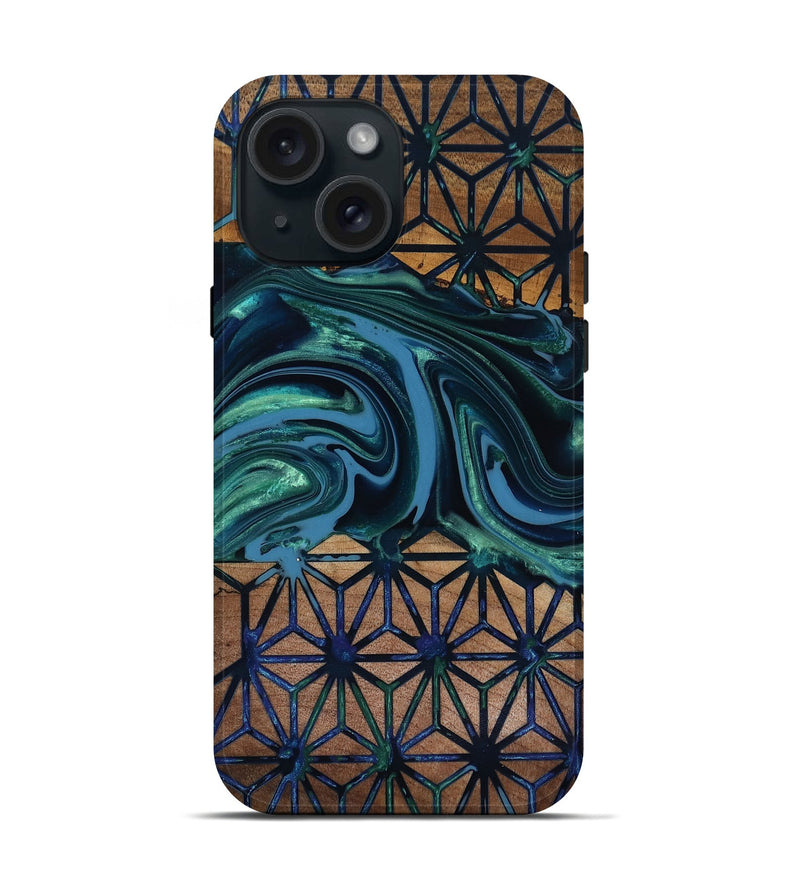 iPhone 15 Wood Live Edge Phone Case - Pattie (Pattern, 818019)