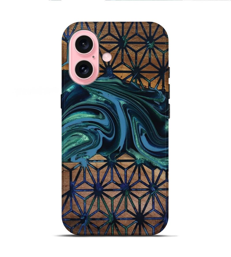 iPhone 16 Wood Live Edge Phone Case - Pattie (Pattern, 818019)