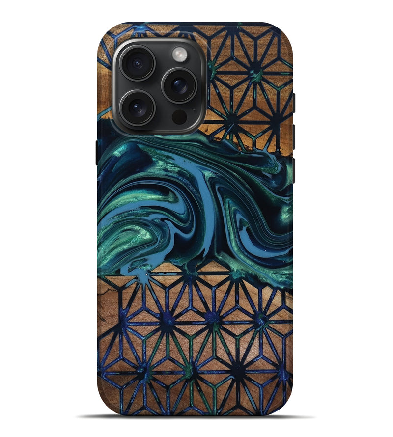 iPhone 16 Pro Max Wood Live Edge Phone Case - Pattie (Pattern, 818019)