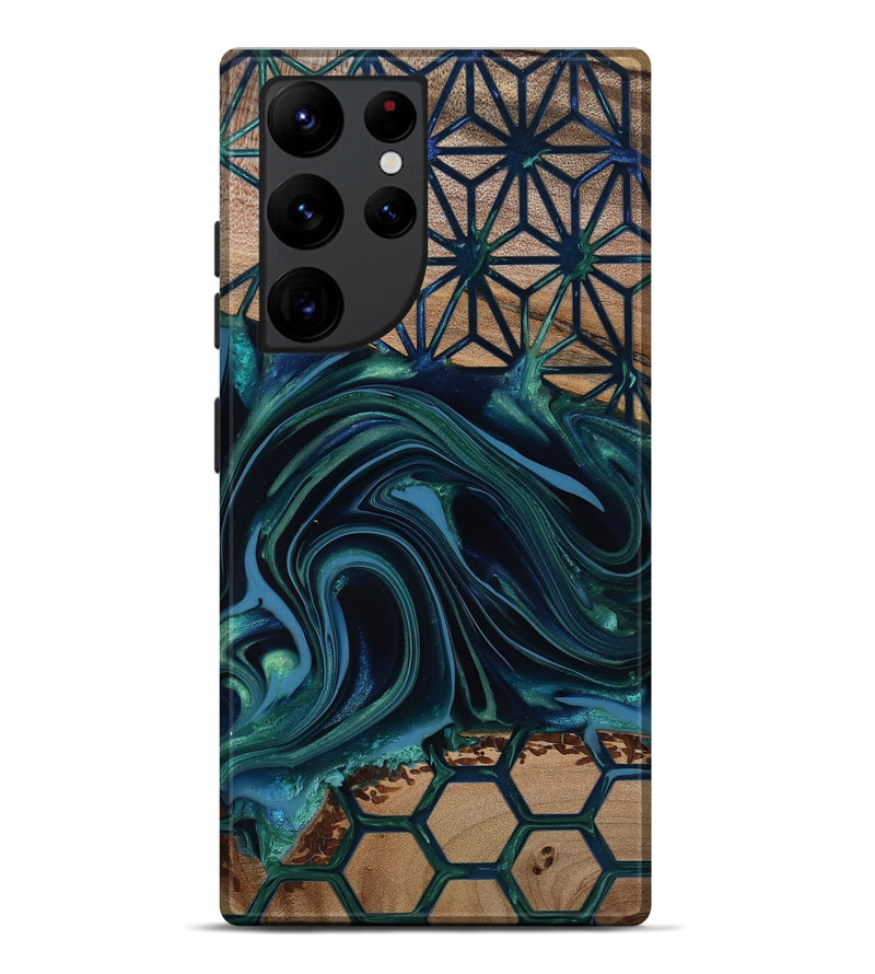 Galaxy S22 Ultra Wood Live Edge Phone Case - Rhianna (Pattern, 818020)