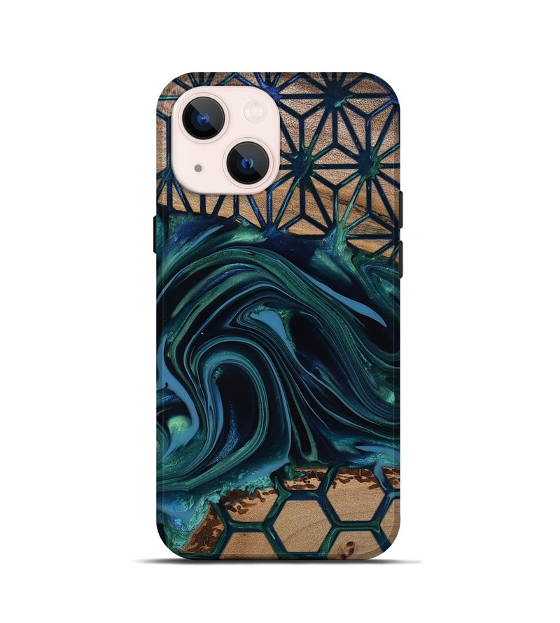 iPhone 13 mini Wood Live Edge Phone Case - Rhianna (Pattern, 818020)
