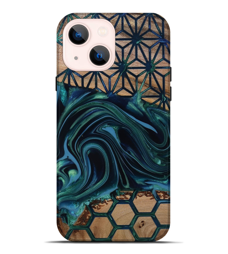 iPhone 14 Plus Wood Live Edge Phone Case - Rhianna (Pattern, 818020)