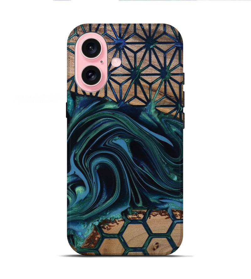 iPhone 16 Wood Live Edge Phone Case - Rhianna (Pattern, 818020)