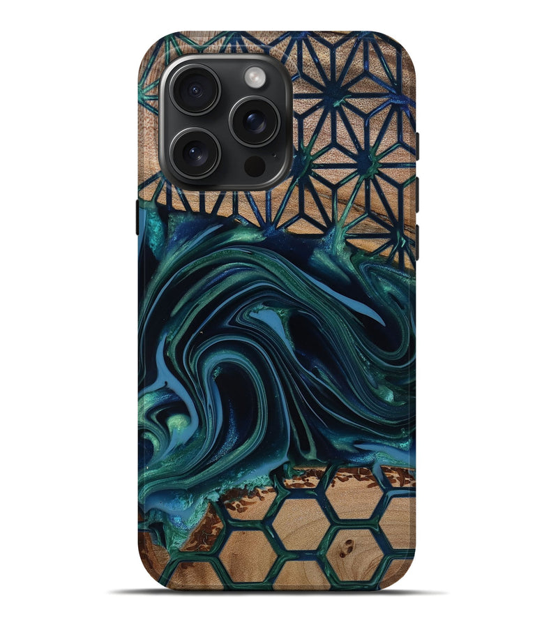 iPhone 16 Pro Max Wood Live Edge Phone Case - Rhianna (Pattern, 818020)