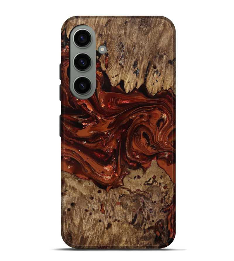 Galaxy S24 Plus Wood Live Edge Phone Case - Deena (Red, 818021)