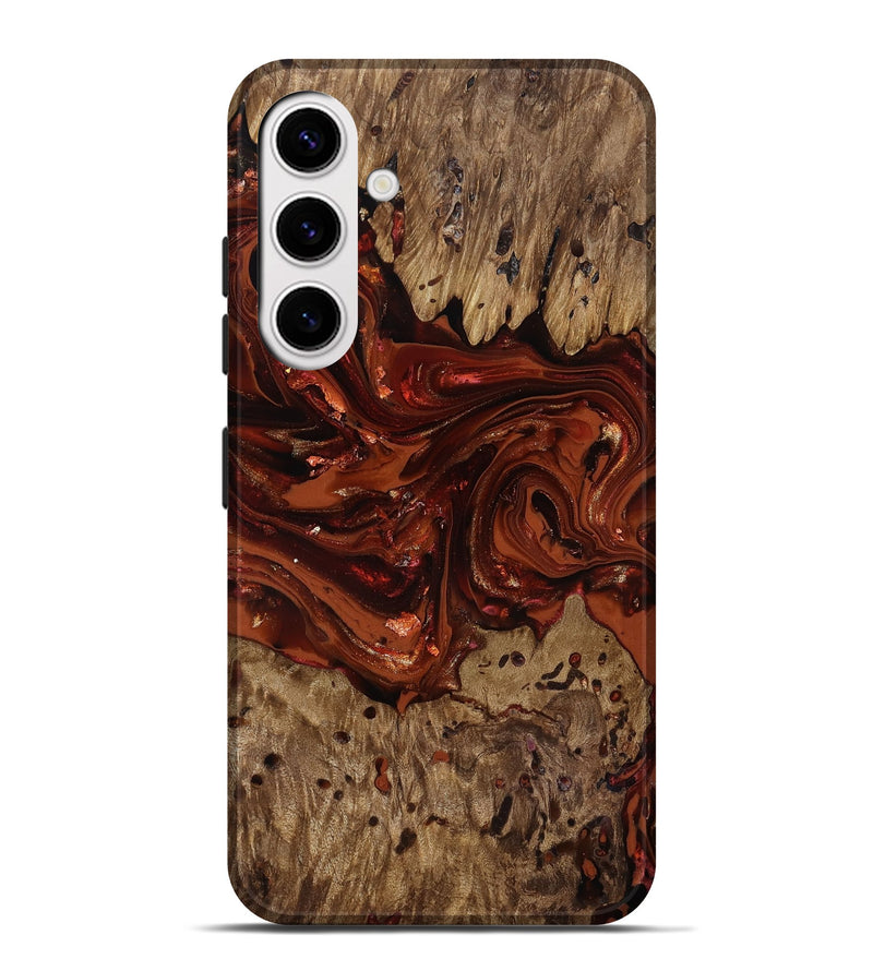 Galaxy S25 Plus Wood Live Edge Phone Case - Deena (Red, 818021)