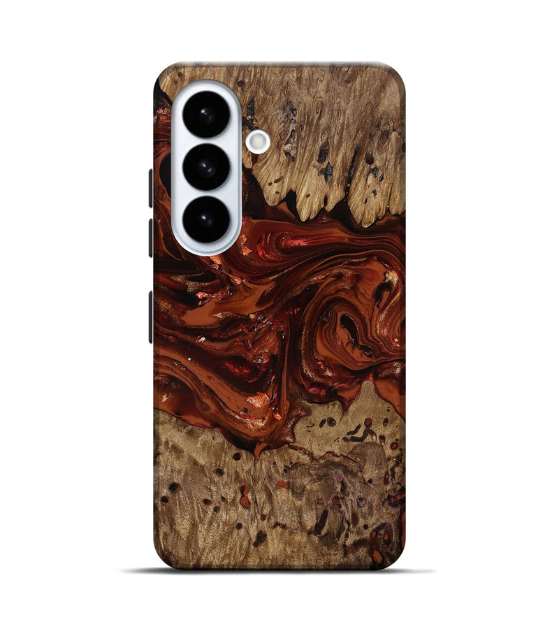 Galaxy S26 Wood Live Edge Phone Case - Deena (Red, 818021)
