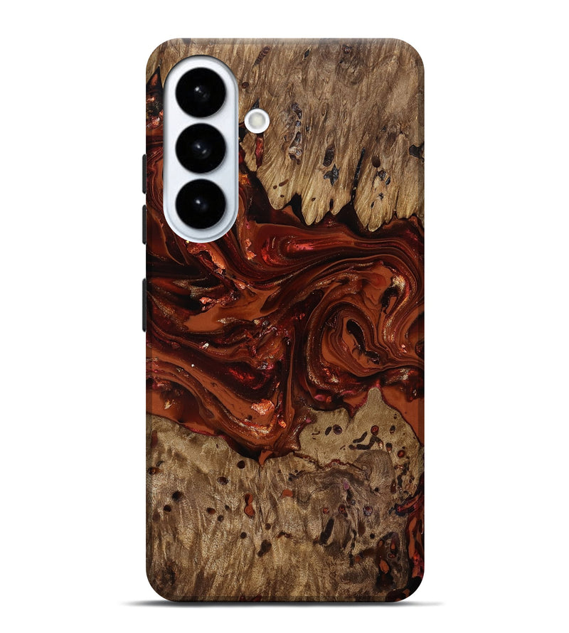 Galaxy S26 Plus Wood Live Edge Phone Case - Deena (Red, 818021)