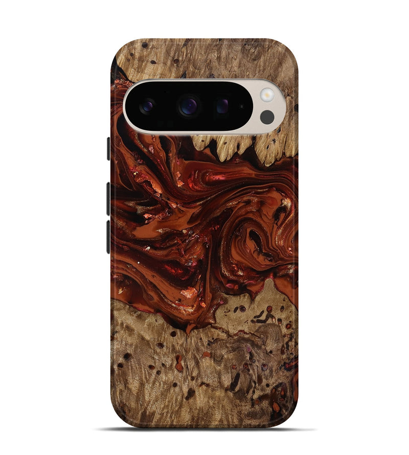 Pixel 10 Pro Wood Live Edge Phone Case - Deena (Red, 818021)