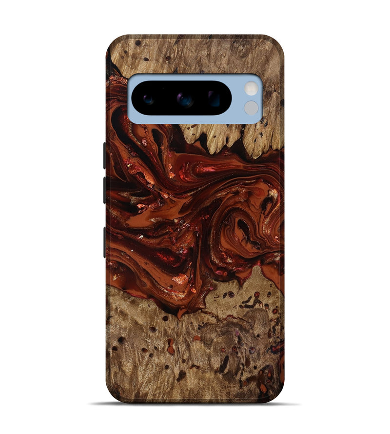 Pixel 8 Pro Wood Live Edge Phone Case - Deena (Red, 818021)