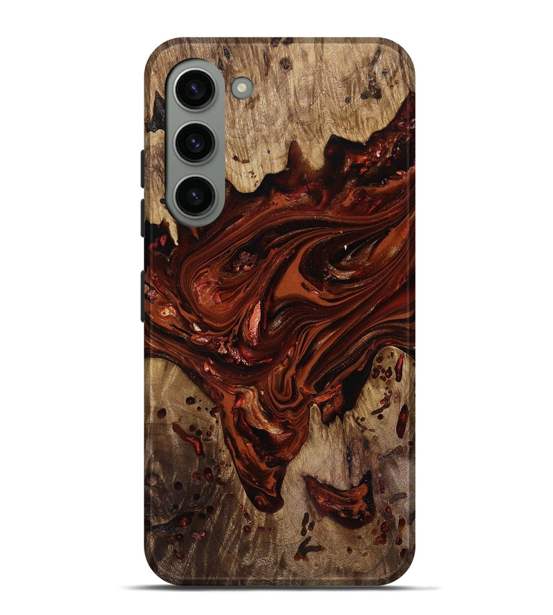 Galaxy S23 Plus Wood Live Edge Phone Case - Kaylin (Red, 818022)