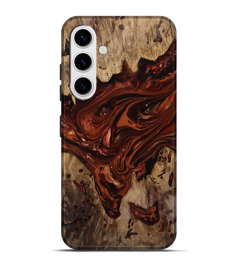 Galaxy S25 Plus Wood Live Edge Phone Case - Kaylin (Red, 818022)