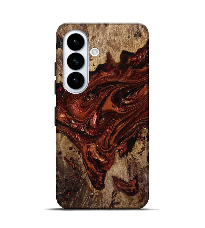Galaxy S26 Wood Live Edge Phone Case - Kaylin (Red, 818022)