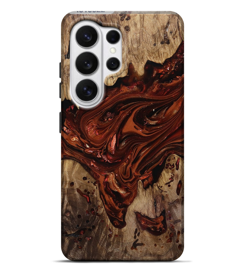 Galaxy S26 Ultra Wood Live Edge Phone Case - Kaylin (Red, 818022)
