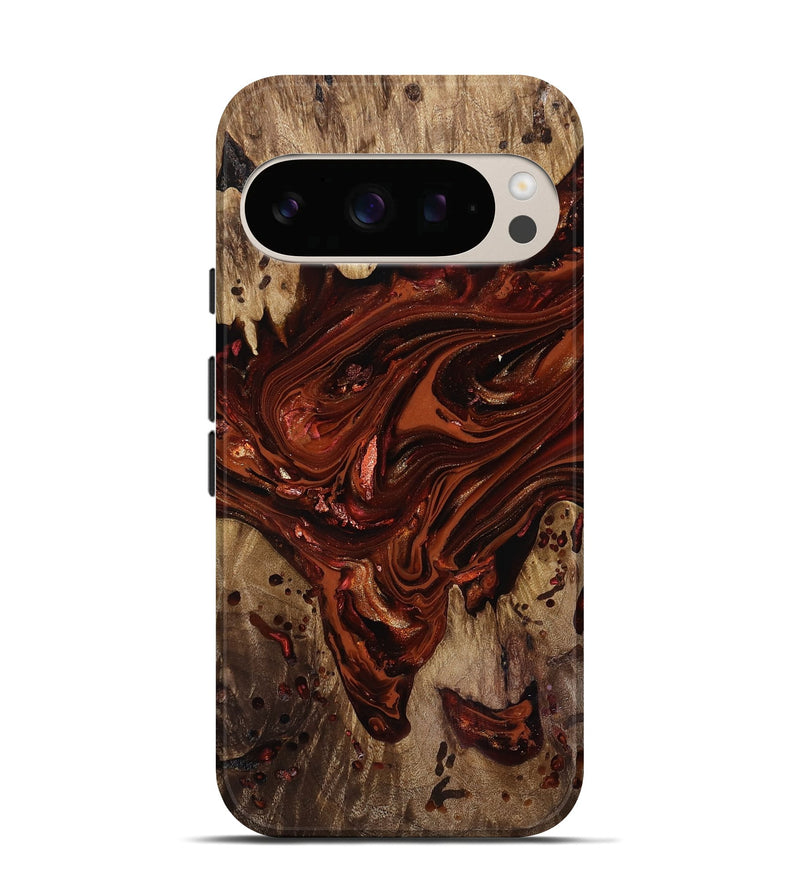 Pixel 10 Wood Live Edge Phone Case - Kaylin (Red, 818022)