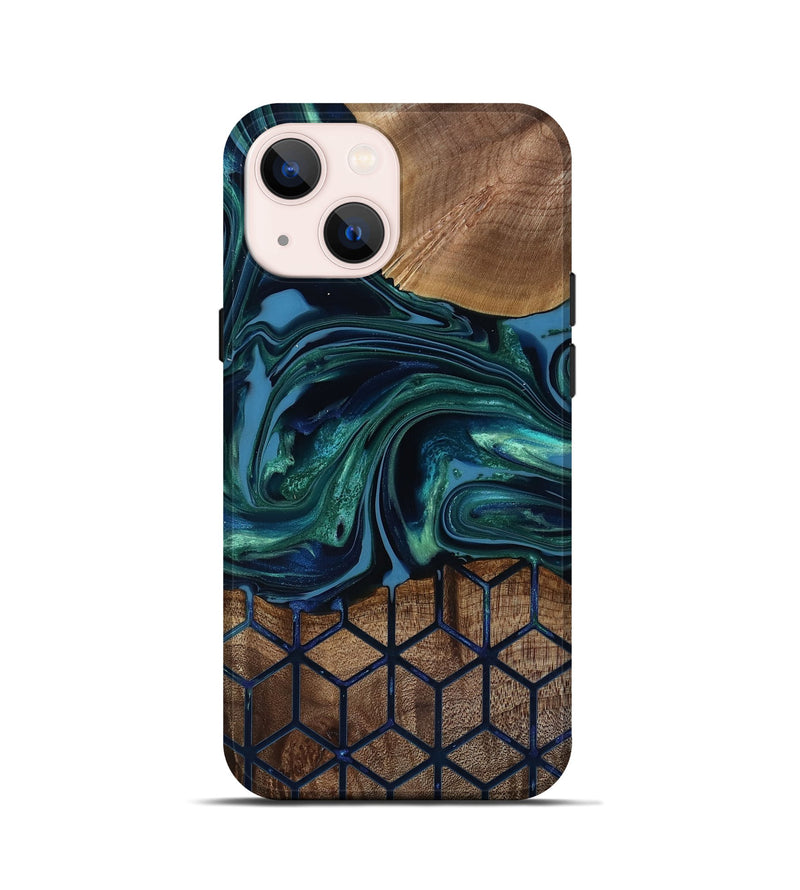 iPhone 13 mini Wood Live Edge Phone Case - Myrtice (Pattern, 818023)
