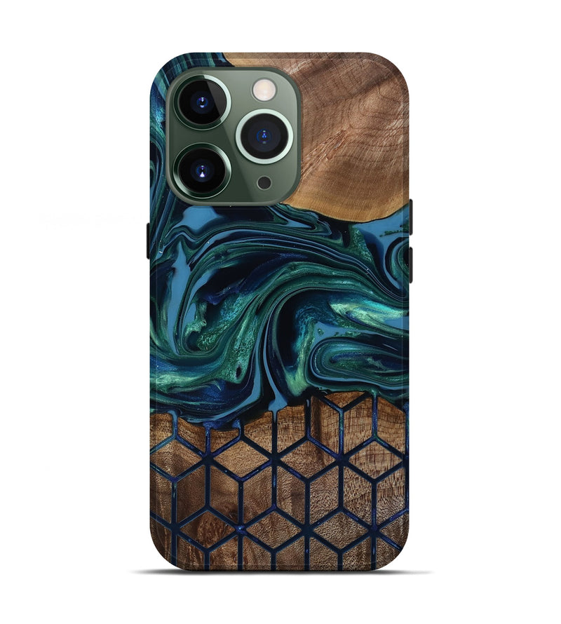 iPhone 13 Pro Wood Live Edge Phone Case - Myrtice (Pattern, 818023)