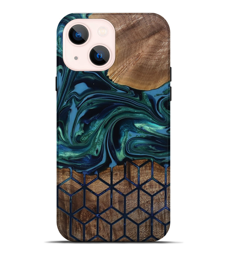 iPhone 14 Plus Wood Live Edge Phone Case - Myrtice (Pattern, 818023)