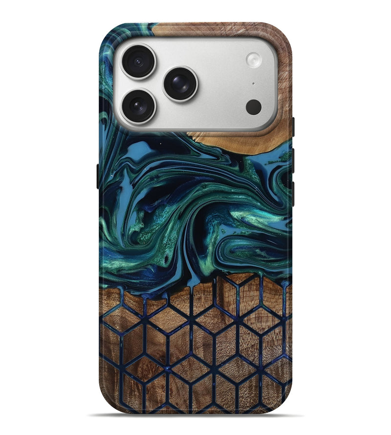 iPhone 17 Pro Max Wood Live Edge Phone Case - Myrtice (Pattern, 818023)