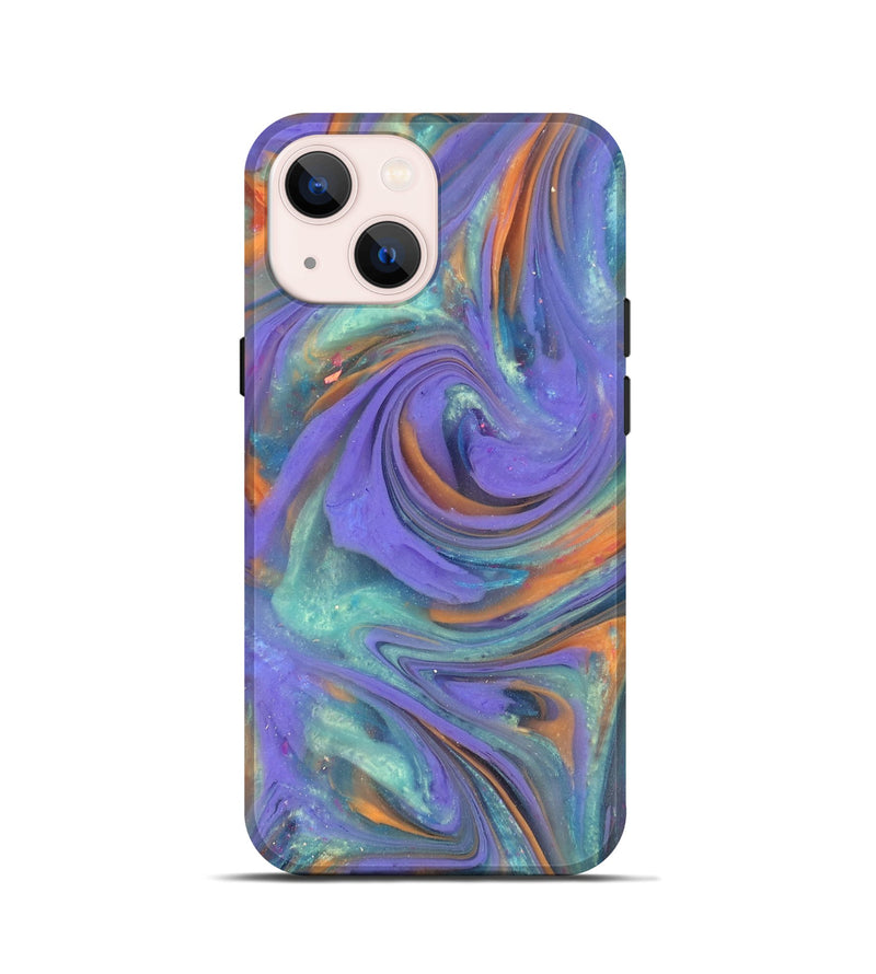 iPhone 13 mini ResinArt Live Edge Phone Case - Regina (Purple, 818024)