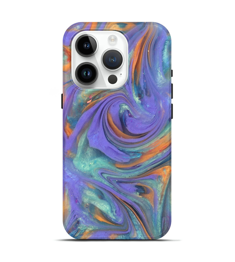 iPhone 15 Pro ResinArt Live Edge Phone Case - Regina (Purple, 818024)