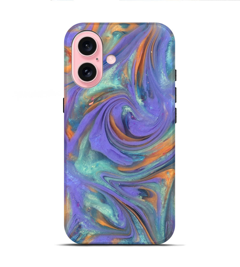 iPhone 16 ResinArt Live Edge Phone Case - Regina (Purple, 818024)