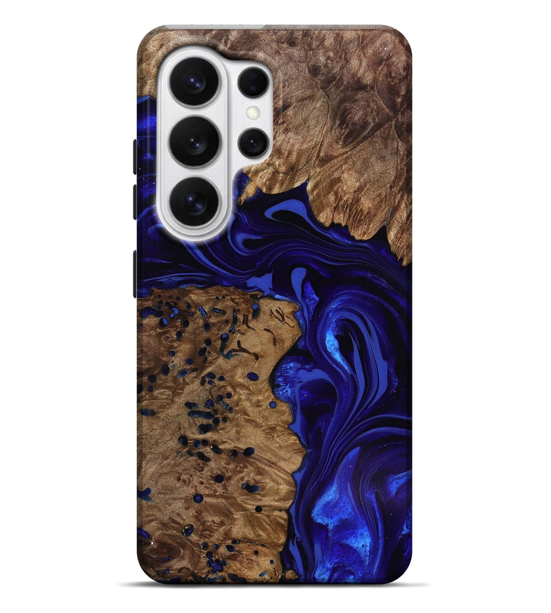 Galaxy S26 Ultra Wood Live Edge Phone Case - Bryon (Blue, 818025)
